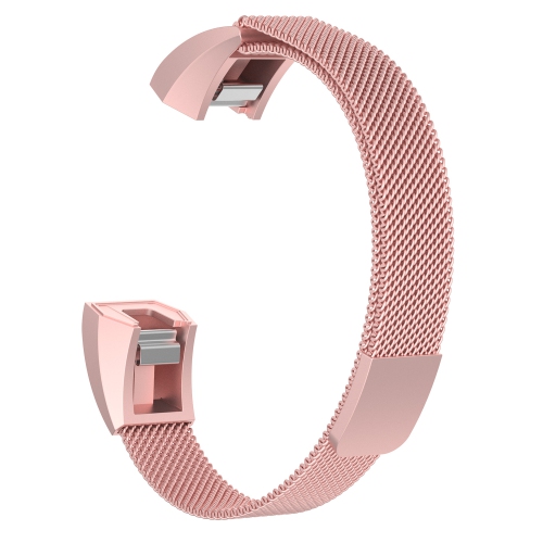 StrapsCo Stainless Steel Milanese Mesh Watch Band Strap for Fitbit Ace - Pink