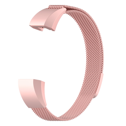 StrapsCo Stainless Steel Milanese Mesh Watch Band Strap for Fitbit Ace - Pink