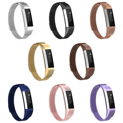 StrapsCo Stainless Steel Milanese Mesh Watch Band Strap for Fitbit Ace - Pink