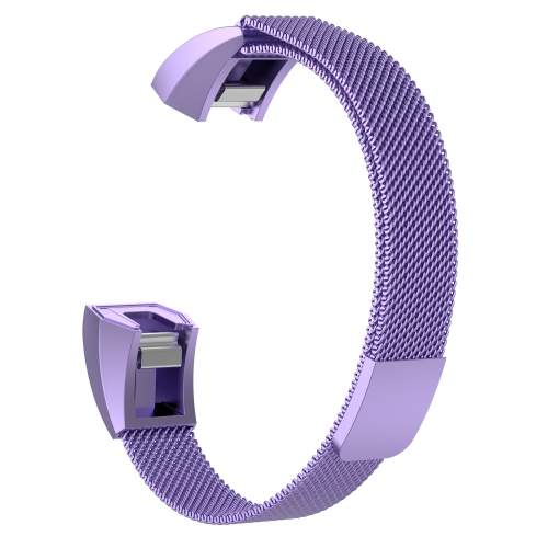 StrapsCo Stainless Steel Milanese Mesh Watch Band Strap for Fitbit Ace - Purple