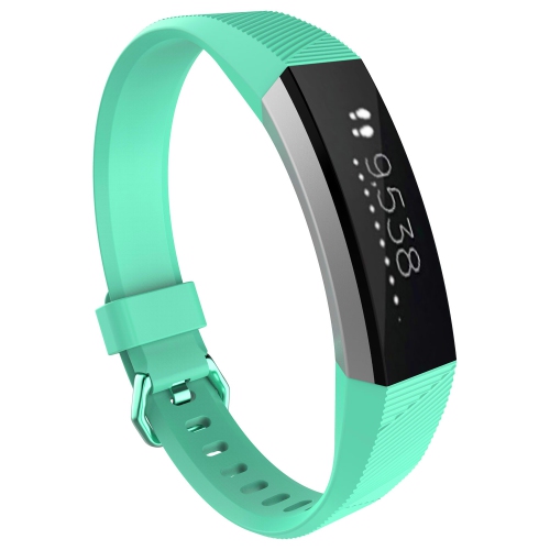 StrapsCo Silicone Rubber Watch Band Strap for Fitbit Alta & Alta HR - Medium-Long - Green