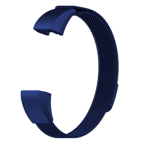 Bracelet en acier inoxydable maillé milanais de StrapsCo pour Apple Ace de Fitbit - Bleu