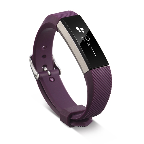 StrapsCo Silicone Rubber Watch Band Strap for Fitbit Ace - Dark Purple
