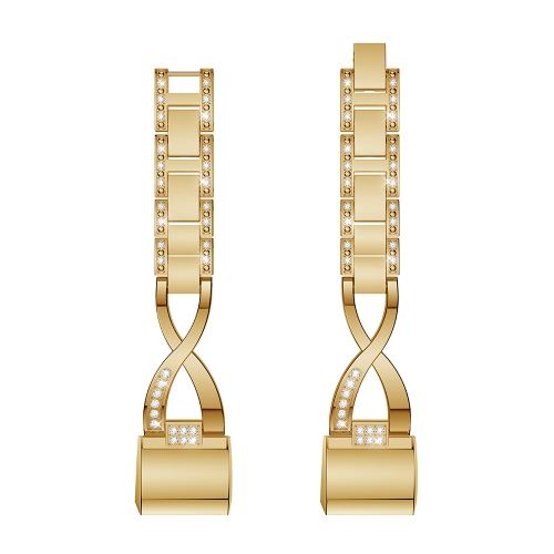 StrapsCo Alloy Watch Bracelet Band Strap with Rhinestones for Fitbit Charge 2