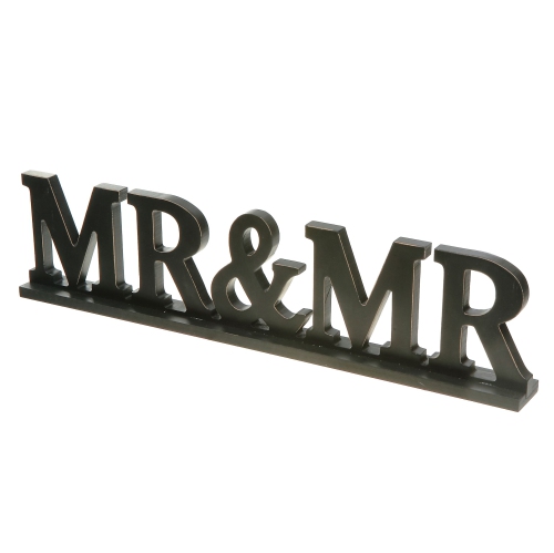 WOODEN MR & MR TABLE SIGN