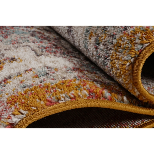 Cream Red Blue Ottoman Antique Traditional Durable Indoor Runner Rug Carpet 3x10 Size 2'7" x 9'10"