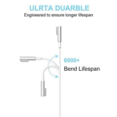 Tucker TM Charger Fit for MacBook Pro Charger, 85W Magsafe 1 Power Adapter, L-Tip Magnetic Connector - Magsafe Charger 8
