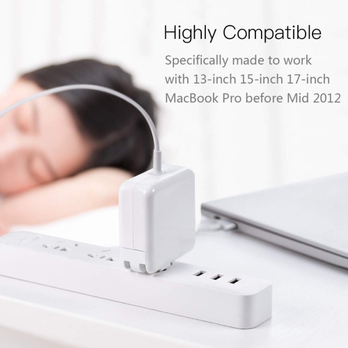 Tucker TM Charger Fit for MacBook Air Charger, 45W Magsafe 1 Power Adapter, L-Tip Magnetic Connector - Magsafe Charger