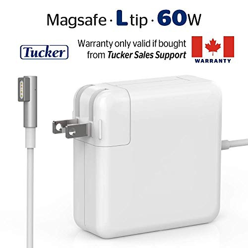 Tucker TM Charger Fit for MacBook Pro Charger, 60W Magsafe 1 Power Adapter, L-Tip Magnetic Connector - Magsafe Charger
