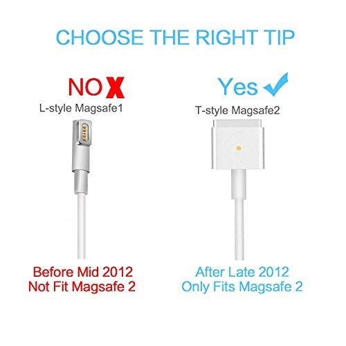 Becker TM MacBook Pro Charger, 60w Power Adapter MagSafe 2 Style Connector - Superior Heat Control -