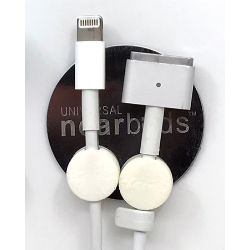 Universal Nearbuds Magnetic Cord and Cable Organiser - White