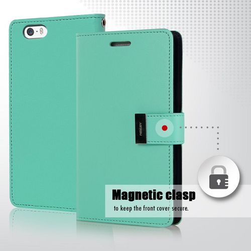 iPhone – Étui format journal Rich Goopery 5/s/se, sarcelle