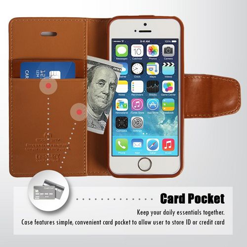 Coque Journal Sonate Goospery Iphone 5 / s / SE, Carmel