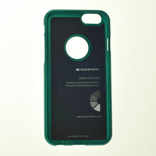 Coque Goospery iJelly en métal pour iPhone 5 / s / SE, verte