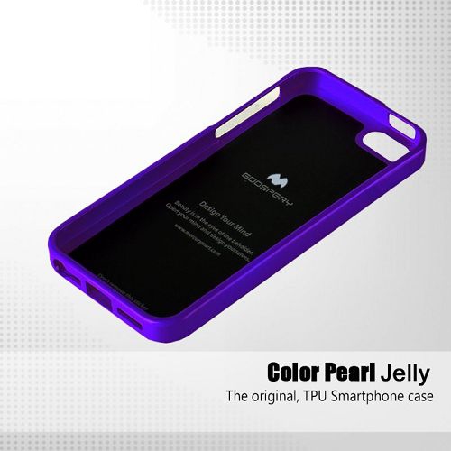 Coque Goospery Jelly pour iPhone 5 / s / SE, violet