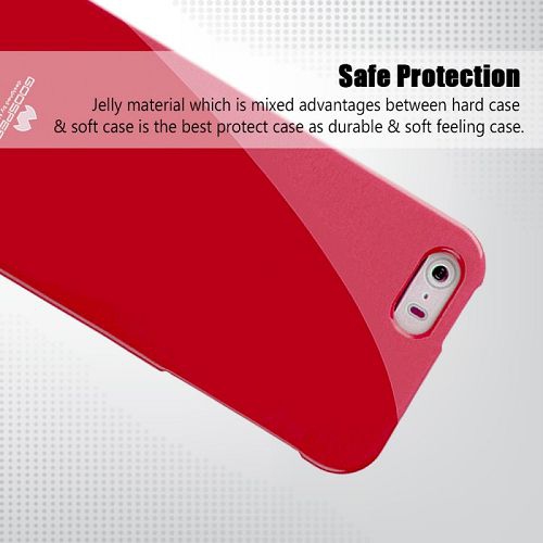 iPhone – Étui à bonbons en gelée pour la pêche, 5/s/se, rouge