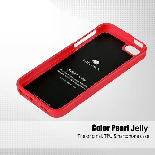 iPhone – Étui à bonbons en gelée pour la pêche, 5/s/se, rouge