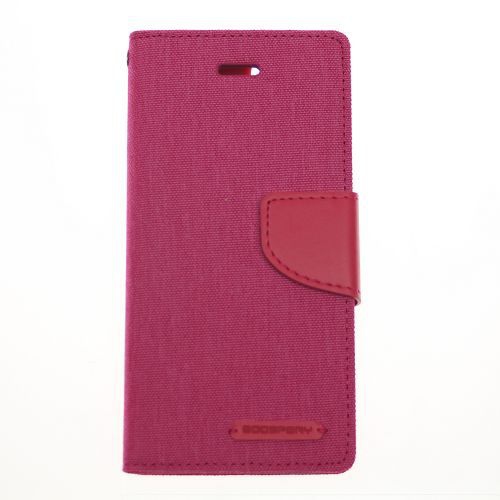 Étui pour journal en toile Goospery, rose, iPhone 5 / s / SE