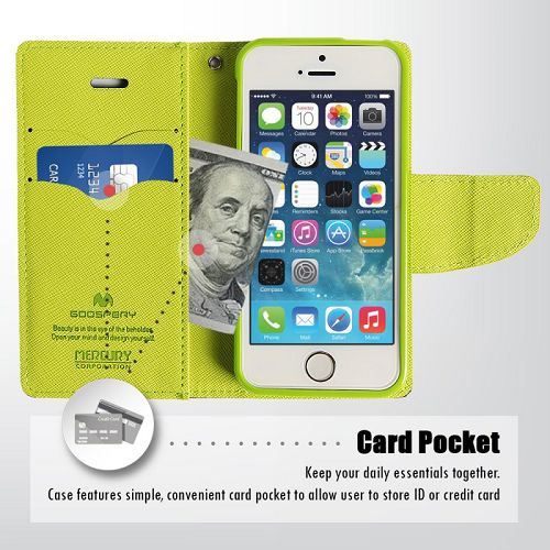 Iphone 5/s/SE Goospery Fancy Diary Case, Navy Blue