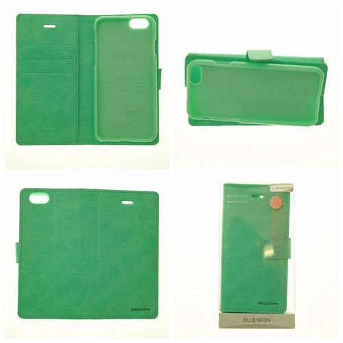 Coque agenda Goospery Bluemoon, sarcelle, iPhone 5 / s / SE