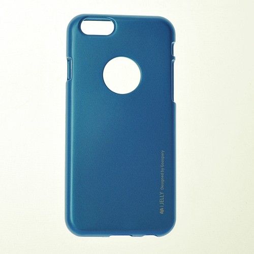 étui goospery i jelly en métal pour iPhone 6/6s, bleu