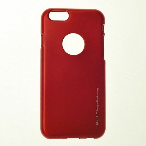 Iphone 6/6s Goospery iJelly Metal Case,Red