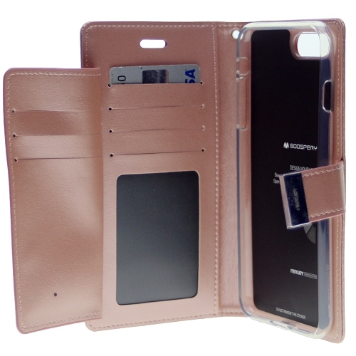 étui agenda riche goospery pour iphone 6/6sPlus, or rose