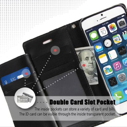 iPhone – Étui format journal Rich Goopery 5/s/se, brun