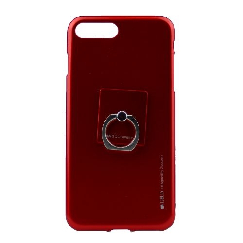 Iphone 6/6s Goospery iJelly+Ring Metal Case,Red