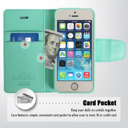 Iphone 5/s/SE Goospery Sonata Diary Case, Teal