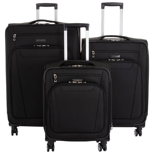 Samsonite Coastal Sunset 3-Piece Soft Side Expandable Luggage Set - Black