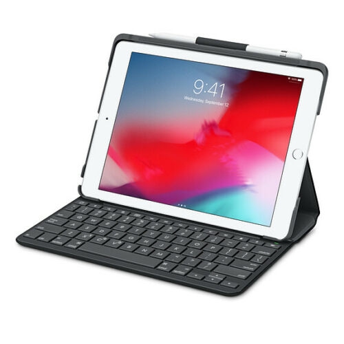 Logitech Slim Folio Case Integrated Bluetooth Keyboard for iPad 5 & 6 920-009052 - Open Box