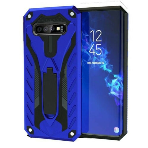 【CSmart】 Shockproof Heavy Duty Rugged Defender Case Cover with Kickstand for Samsung Galaxy S10e, Blue