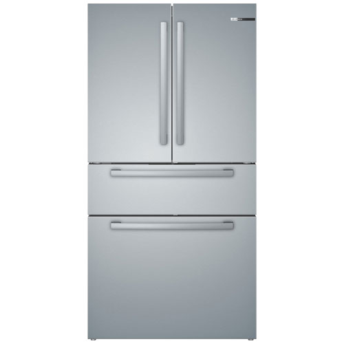 Réfrigérateur à 4 portes et à profondeur de comptoir 21 pi³ 36 po de Bosch - Inox