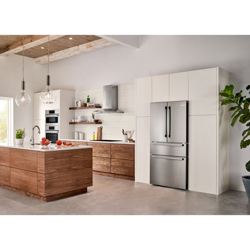Bosch 36" 21 Cu. Ft. Counter-Depth 4-Door French Door Refrigerator (B36CL80SNS) - Stainless Steel