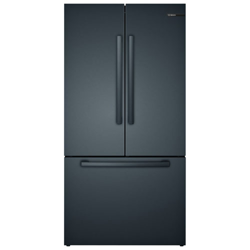 Bosch 36" 21 Cu. Ft. Counter-Depth French Door Refrigerator - Black Stainless Steel