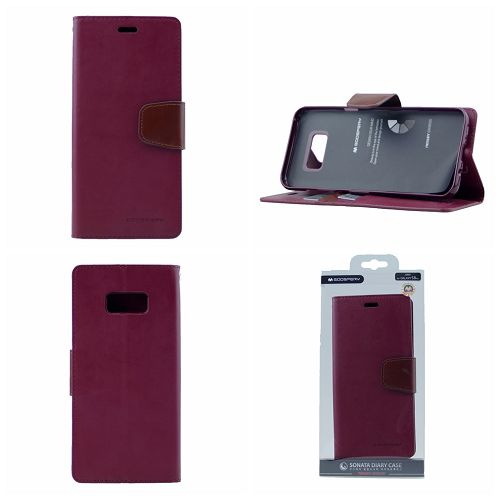 &nbsp;Journal de sonate pour sonate Samsung S8 Plus Goospery, Bourgogne