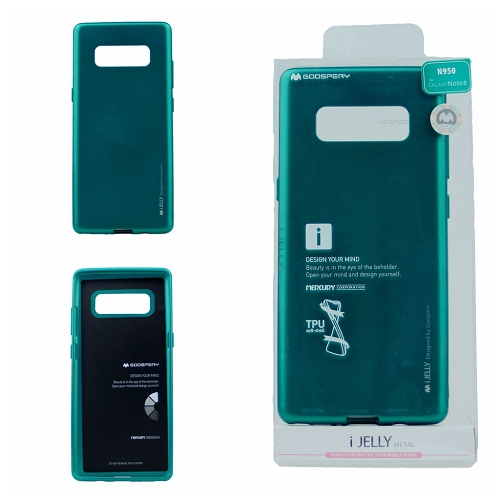 Samsung – Étui en métal pour iJelly avec protection de Goopery pour Note 8, vert