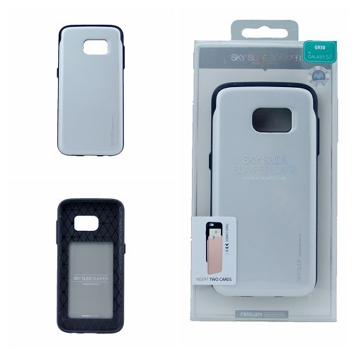 Samsung S7 Goospery Sky Slide Bumper Case, Silver