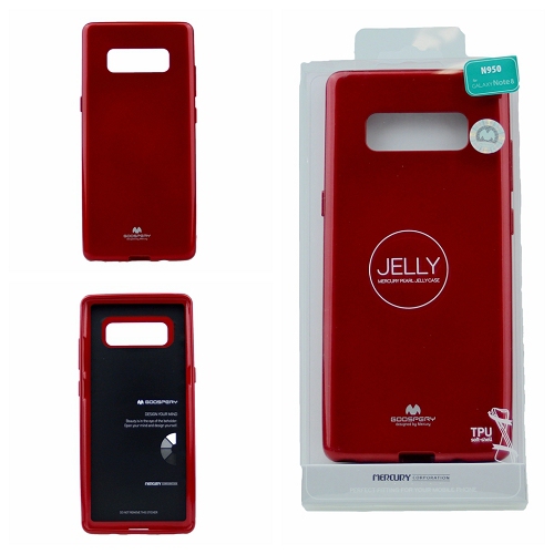  Coque Samsung Note 8 Goospery Jelly, Rouge