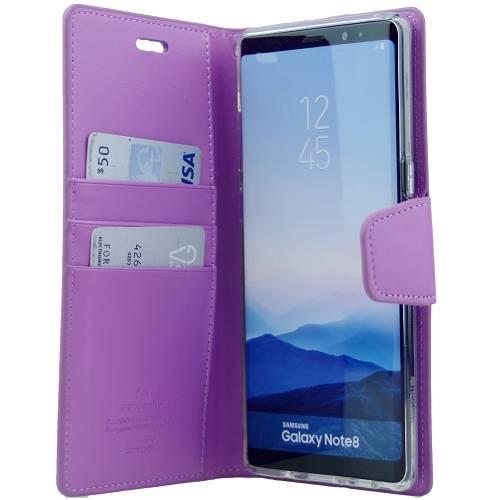  Journal de sonate pour sonate Samsung Note 8 Goospery, violet