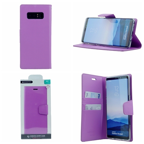  Journal de sonate pour sonate Samsung Note 8 Goospery, violet
