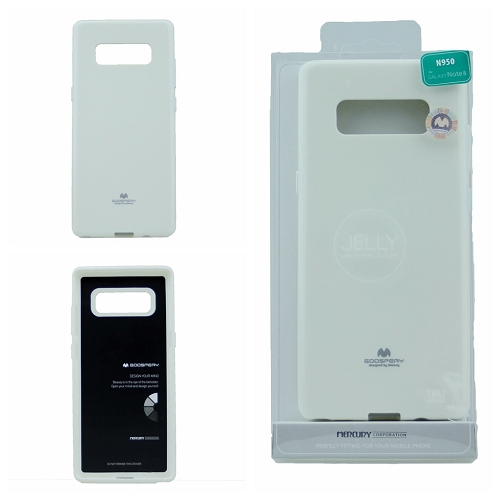  Coque Samsung Note 8 Goospery Jelly, Blanc