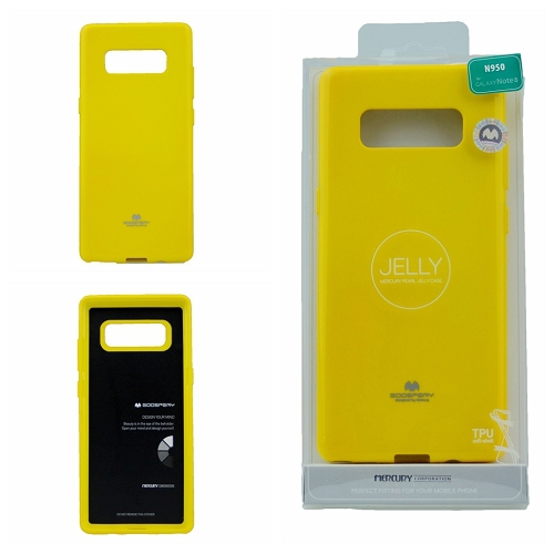  Coque Samsung Note 8 Goospery Jelly, Jaune