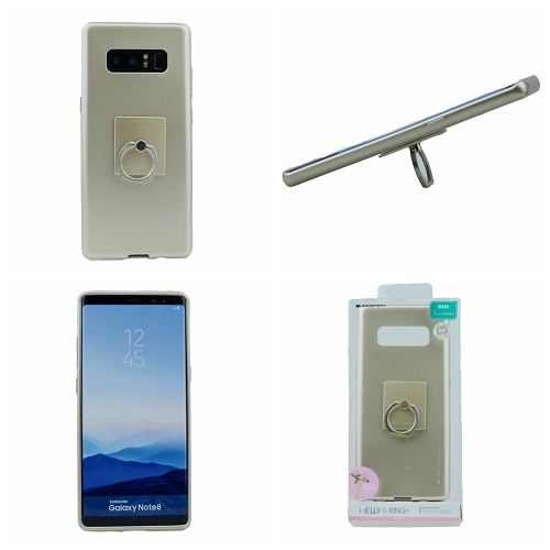  Coque Ring + pour Samsung Note 8 Goospery iJelly, or