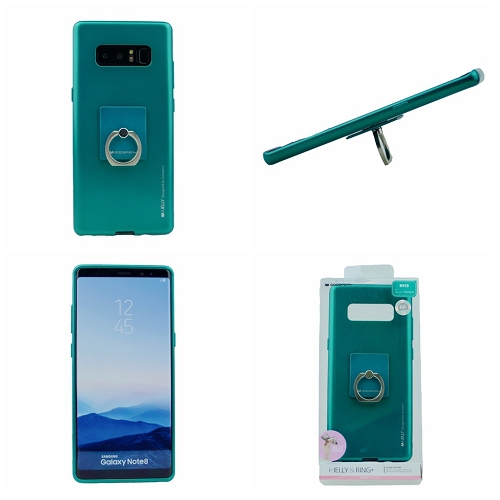 Samsung – Étui à surprises iJelly+Ring pour Note 8, vert