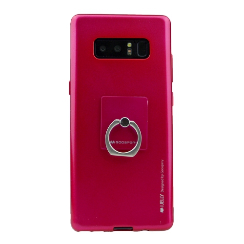 &nbsp;Coque Ring + pour Samsung Note 8 Goospery iJelly, rose vif