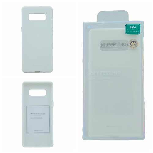 Étui Goospery à sensation douce pour Samsung S8, blanc
