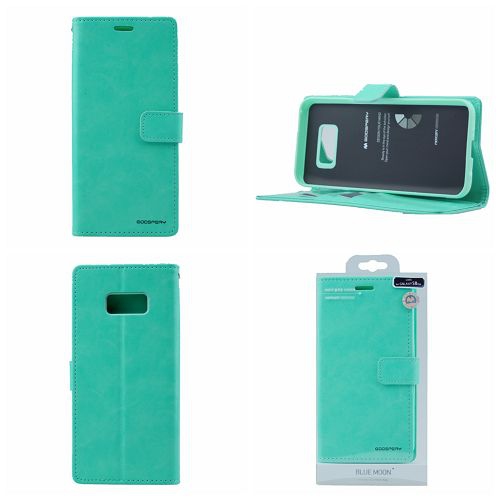  Journal Samsung S8 Plus Goospery BlueMoon, bleu sarcelle