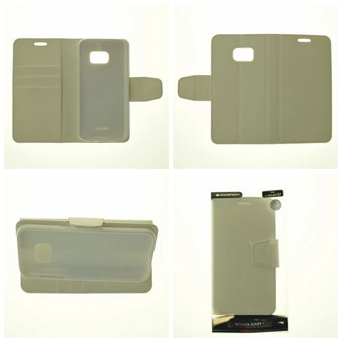 Samsung S7 Goospery Sonata Diary Flip,White